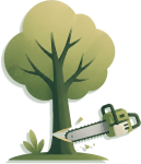 icone abattage arbre